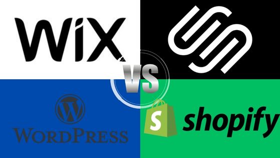 wix vs squarespace vs wordpress vs shopify
