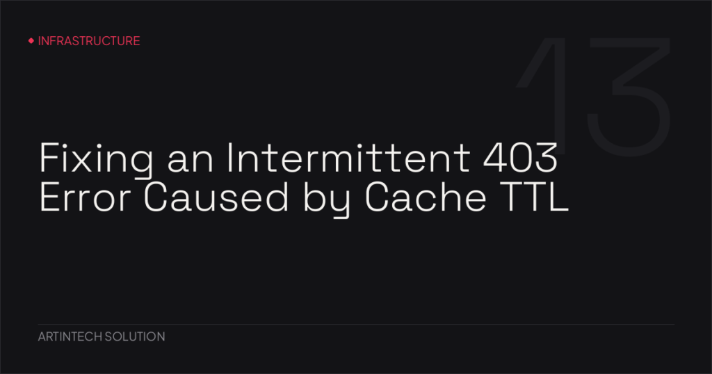Fixing an Intermittent 403 Error Caused by Cache TTL