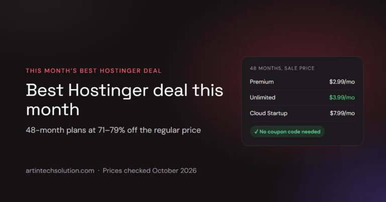 Best Hostinger Deal This Month (2026): Real Prices for Every Plan