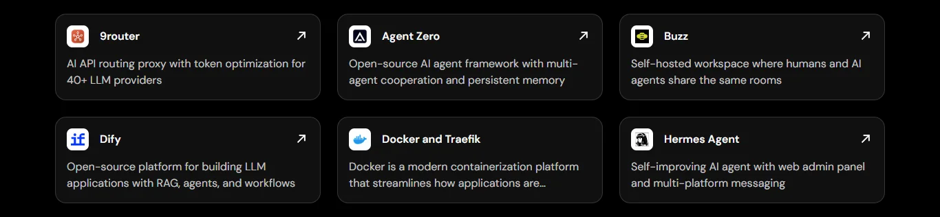 Hostinger VPS one-click templates for AI agents: 9router, Agent Zero, Buzz, Dify, Docker and Traefik, Hermes Agent